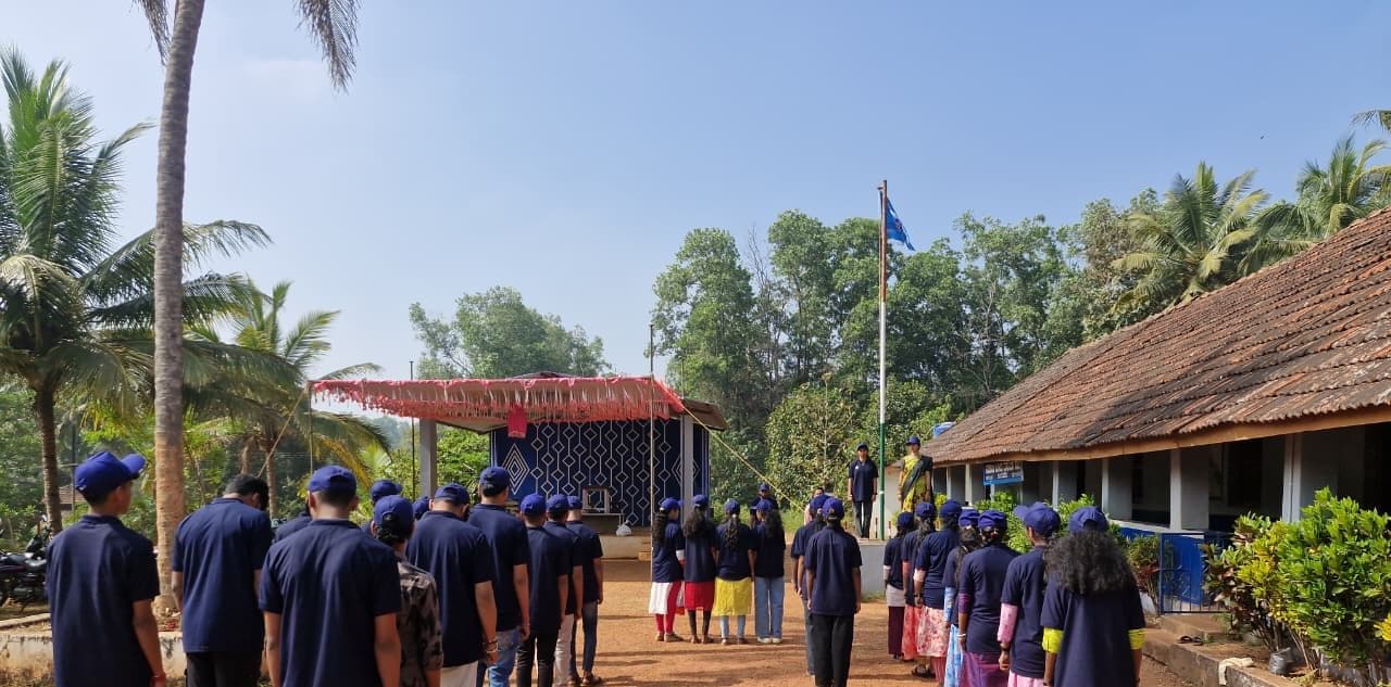 NSS volunteers at the special camp