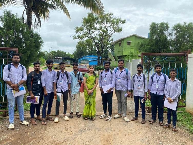 Economics interns at Anup Industries, Siddapur, June 2024