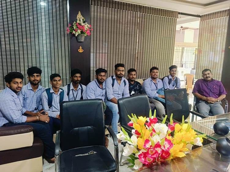 Interns in discussion at Anup Industries