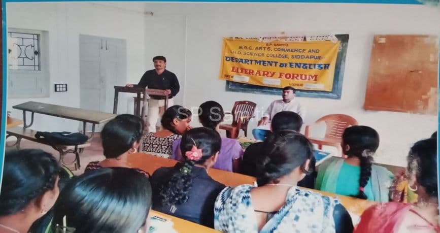 Students at an English Literary Forum session