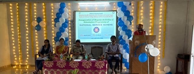Principal Prof. Jagannath Moger delivering the presidential remarks