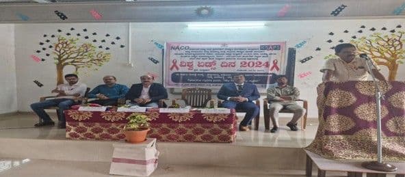 World AIDS Day awareness talk for students in the college hall