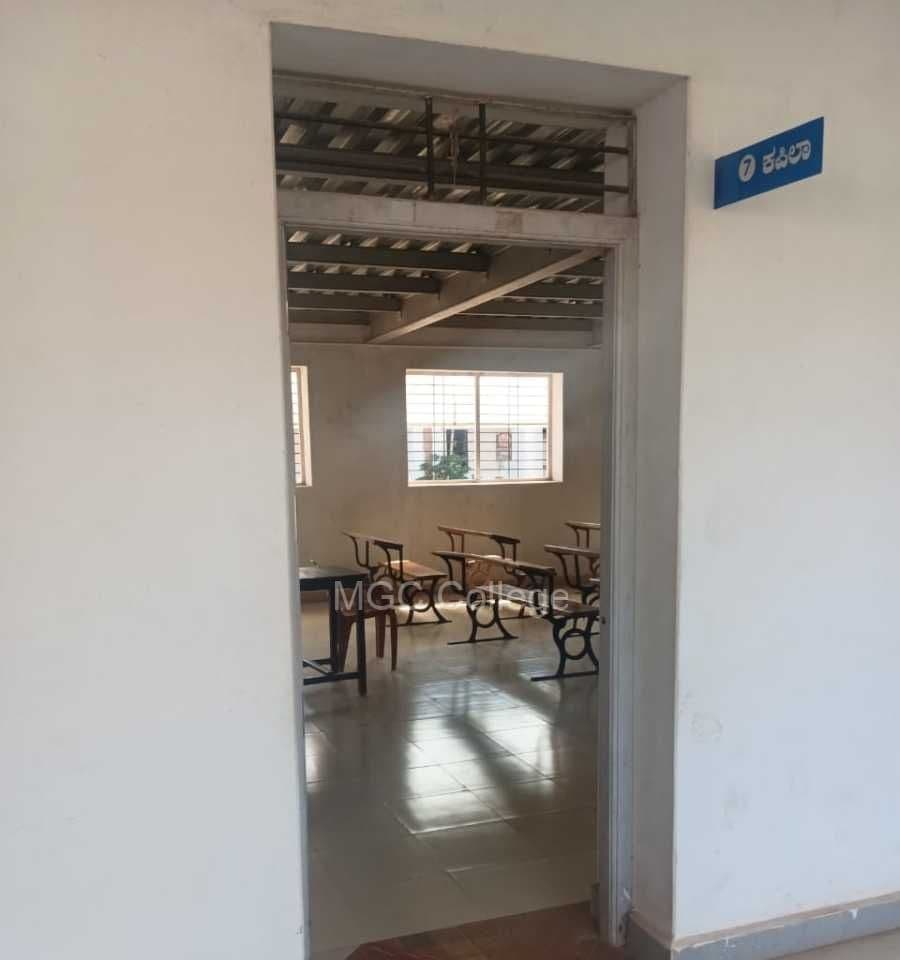 Spacious, well-lit classroom with benches