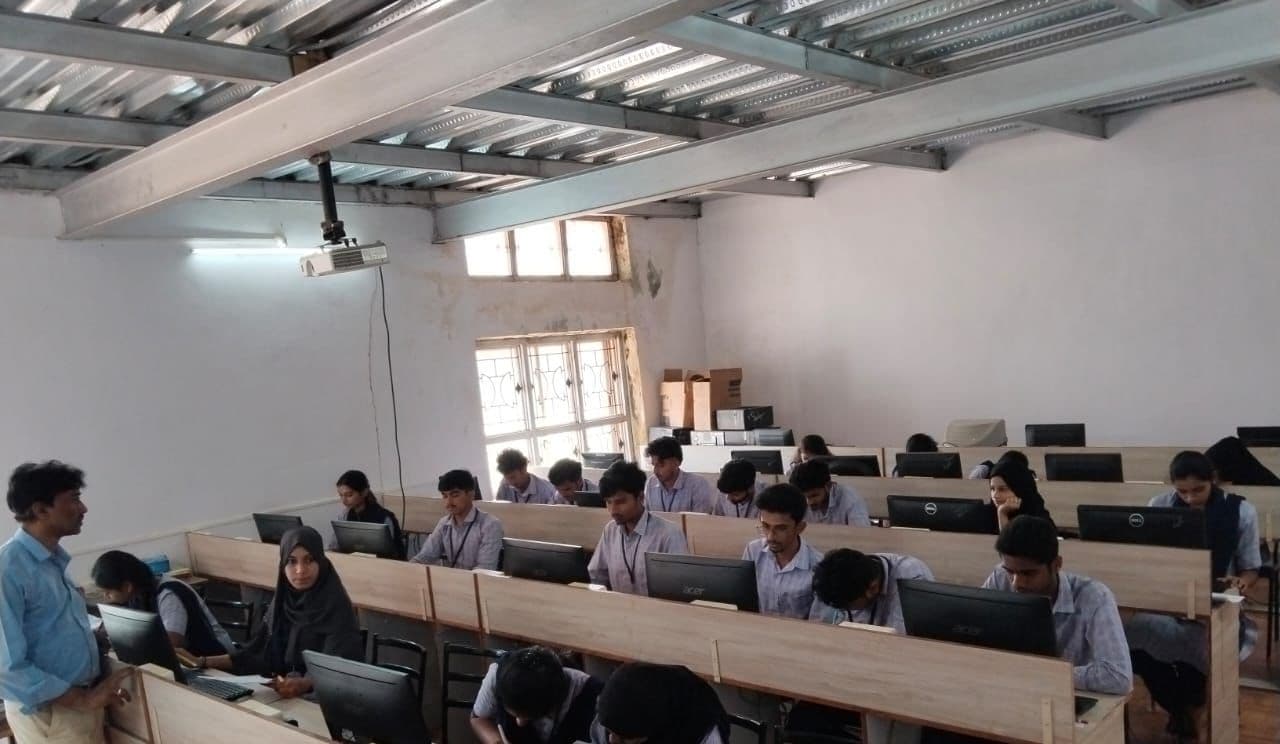 Students at work in the computer lab