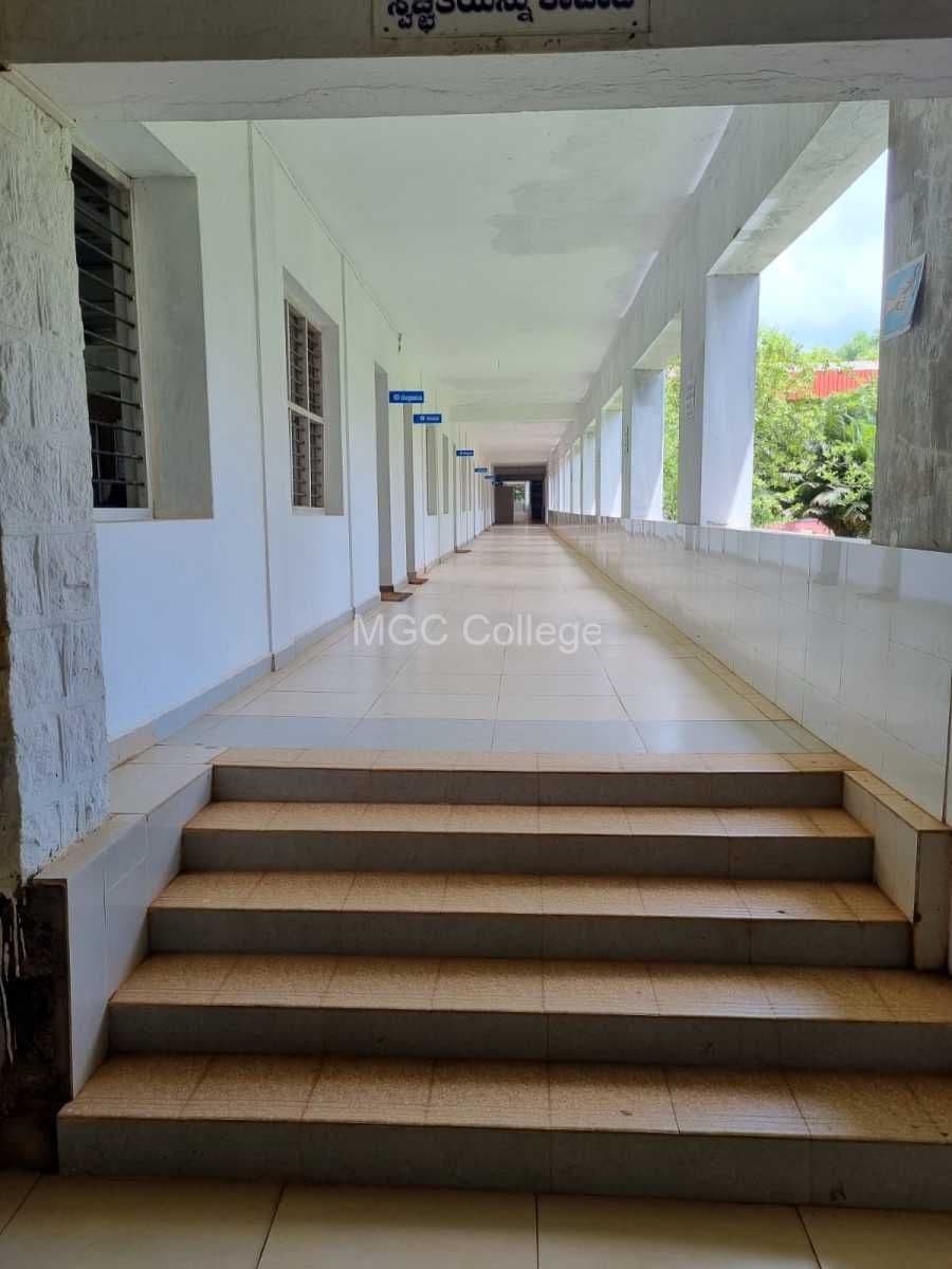 Open corridor alongside the classroom block