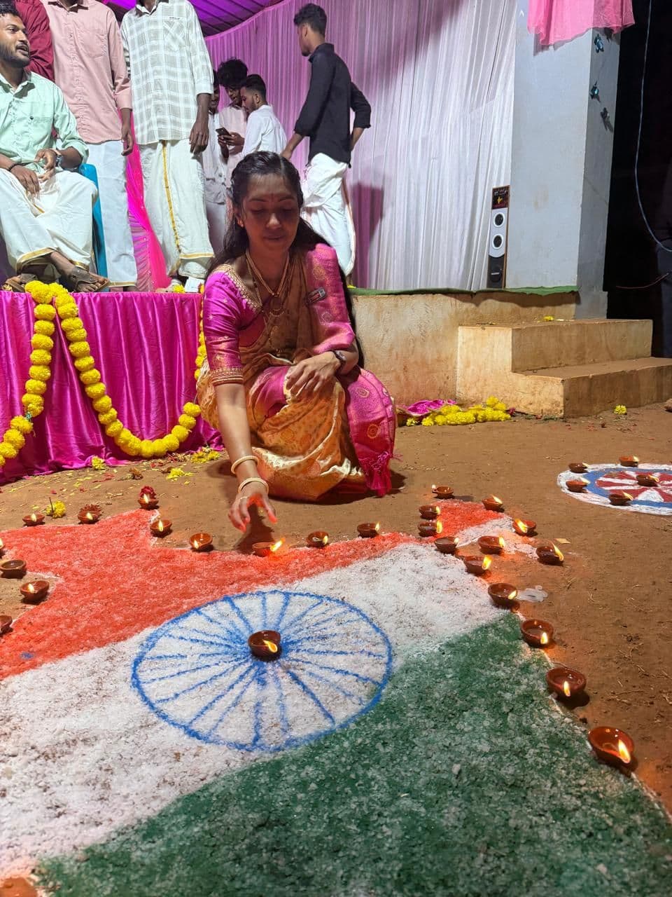 Deepotsava at the NSS special camp, 2025