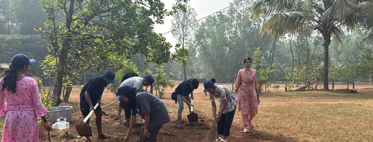 Shramadana by NSS volunteers at the special camp, 2025