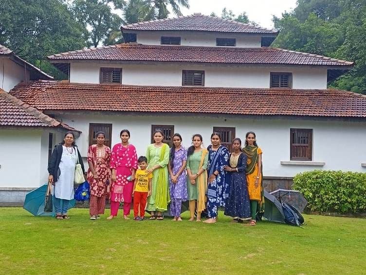 Students on the Kavimane Bheti outreach visit