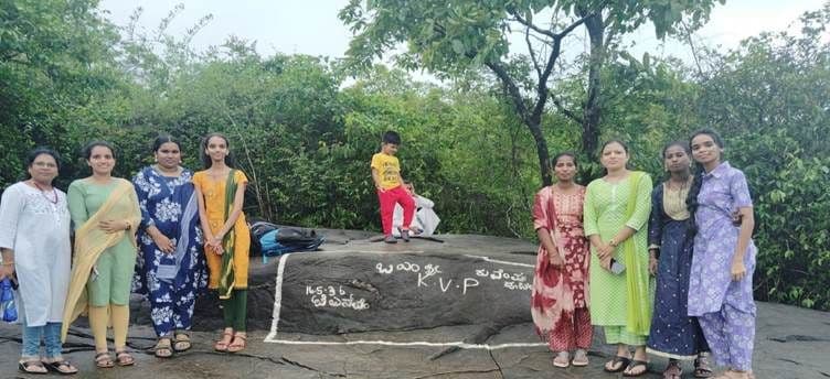 Students at a heritage site during the 2024-25 outreach visit