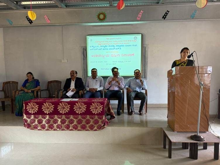 Prof. Chetana M.H. speaking on women’s empowerment, International Women’s Day 2025